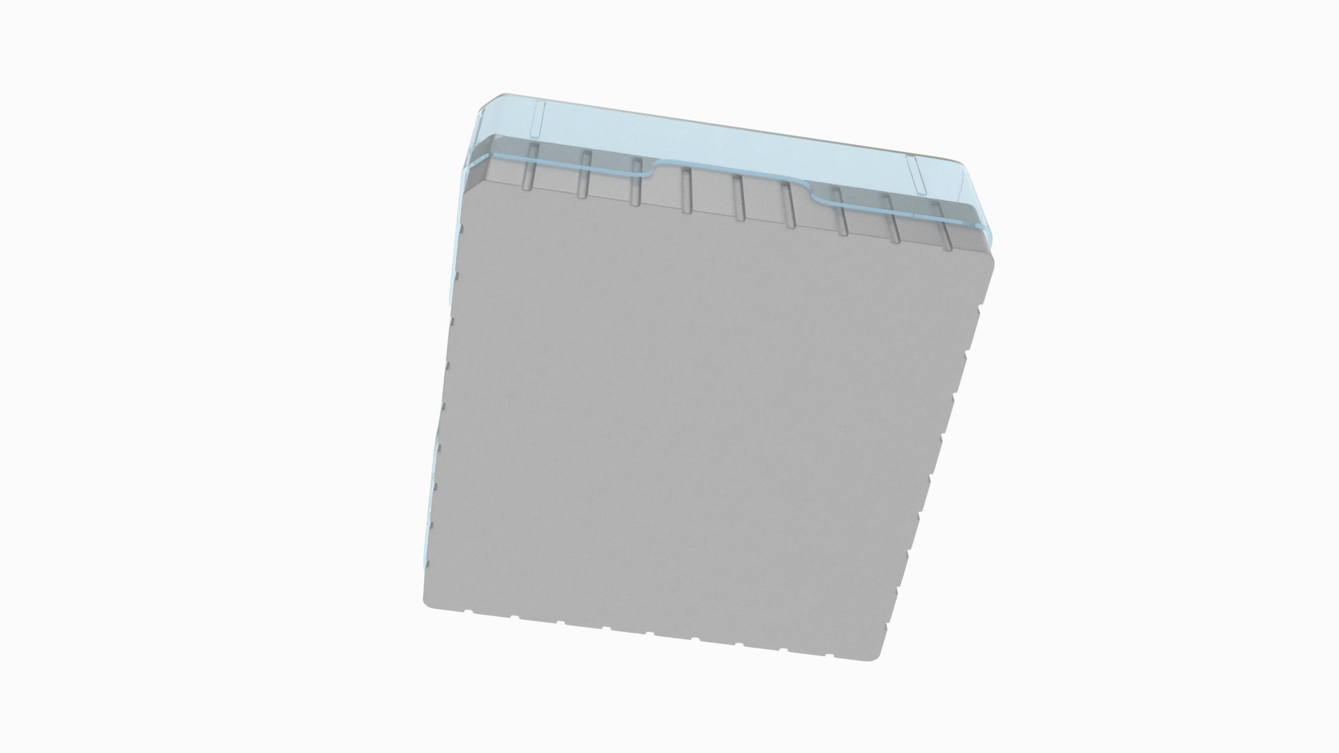 Eppendorf Storage Box 2 inch 10x10 Low-poly 3D model_1