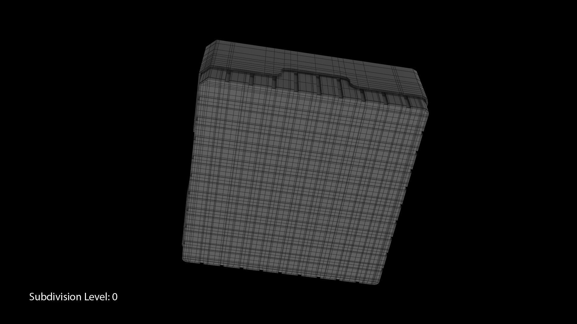 Eppendorf Storage Box 2 inch 10x10 Low-poly 3D model_6