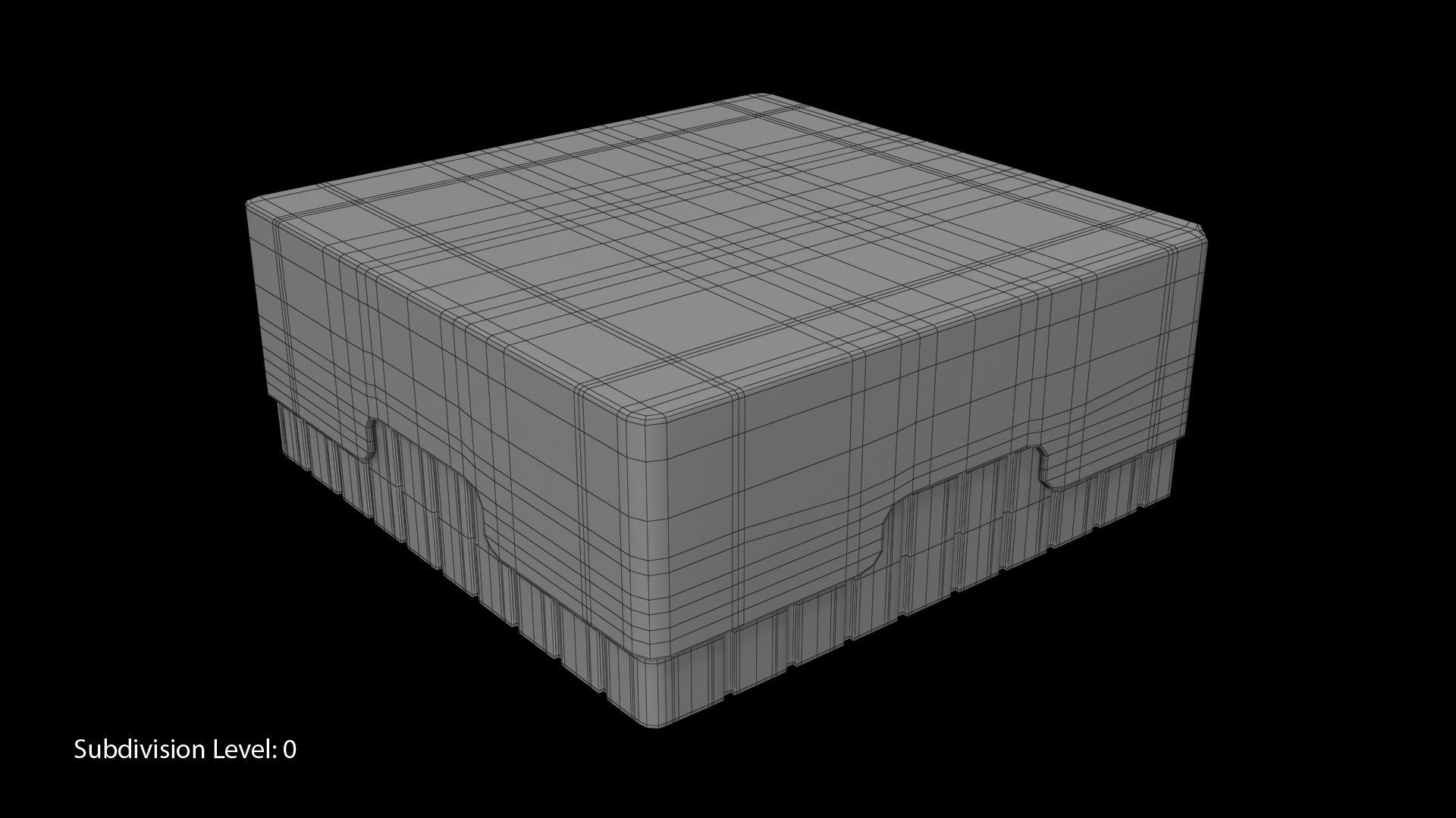Eppendorf Storage Box 2 inch 10x10 Low-poly 3D model_4
