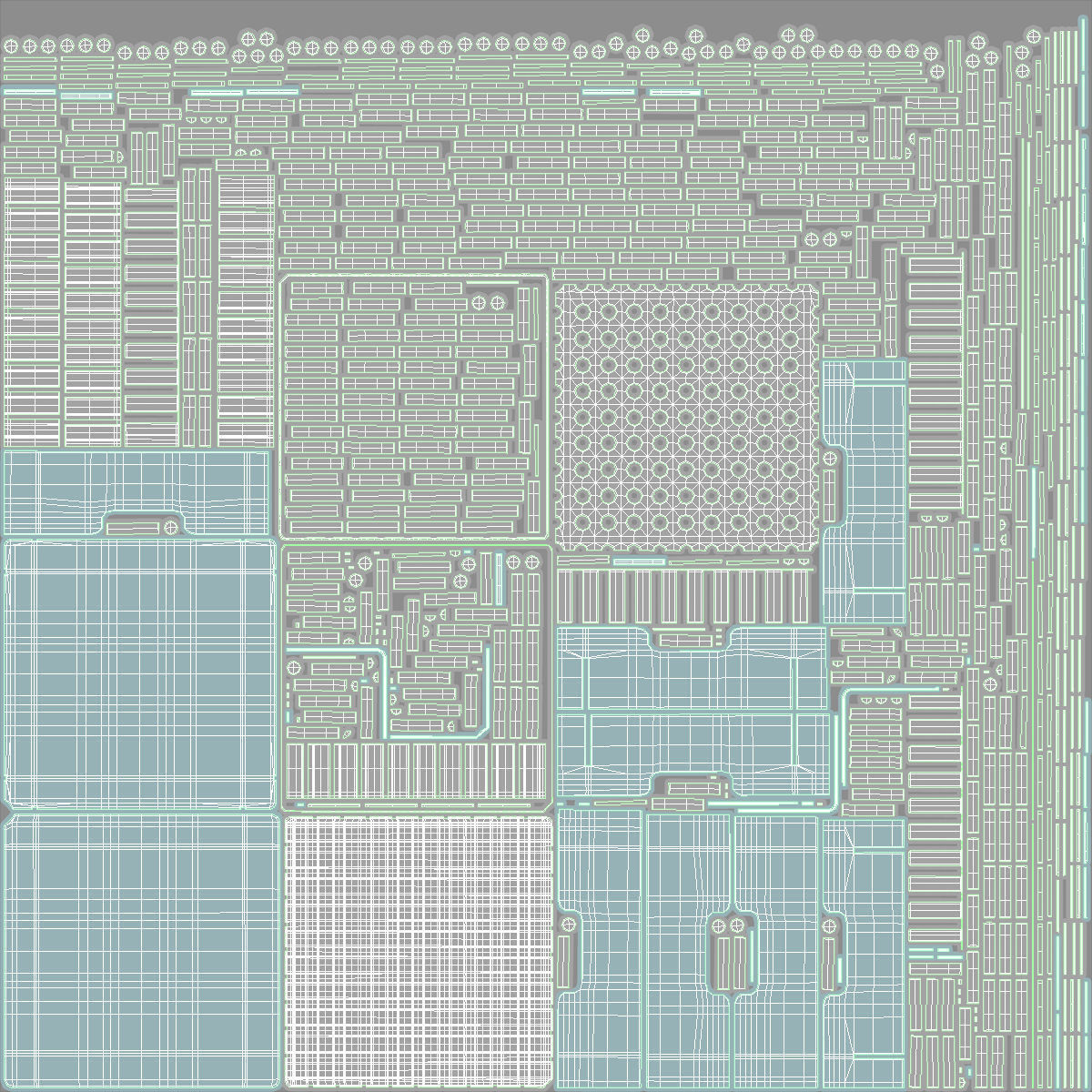 Eppendorf Storage Box 2 inch 10x10 Low-poly 3D model_18
