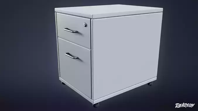 STUDIO OFFICES - Drawer 01 - LOW POLY Low-poly 3D model