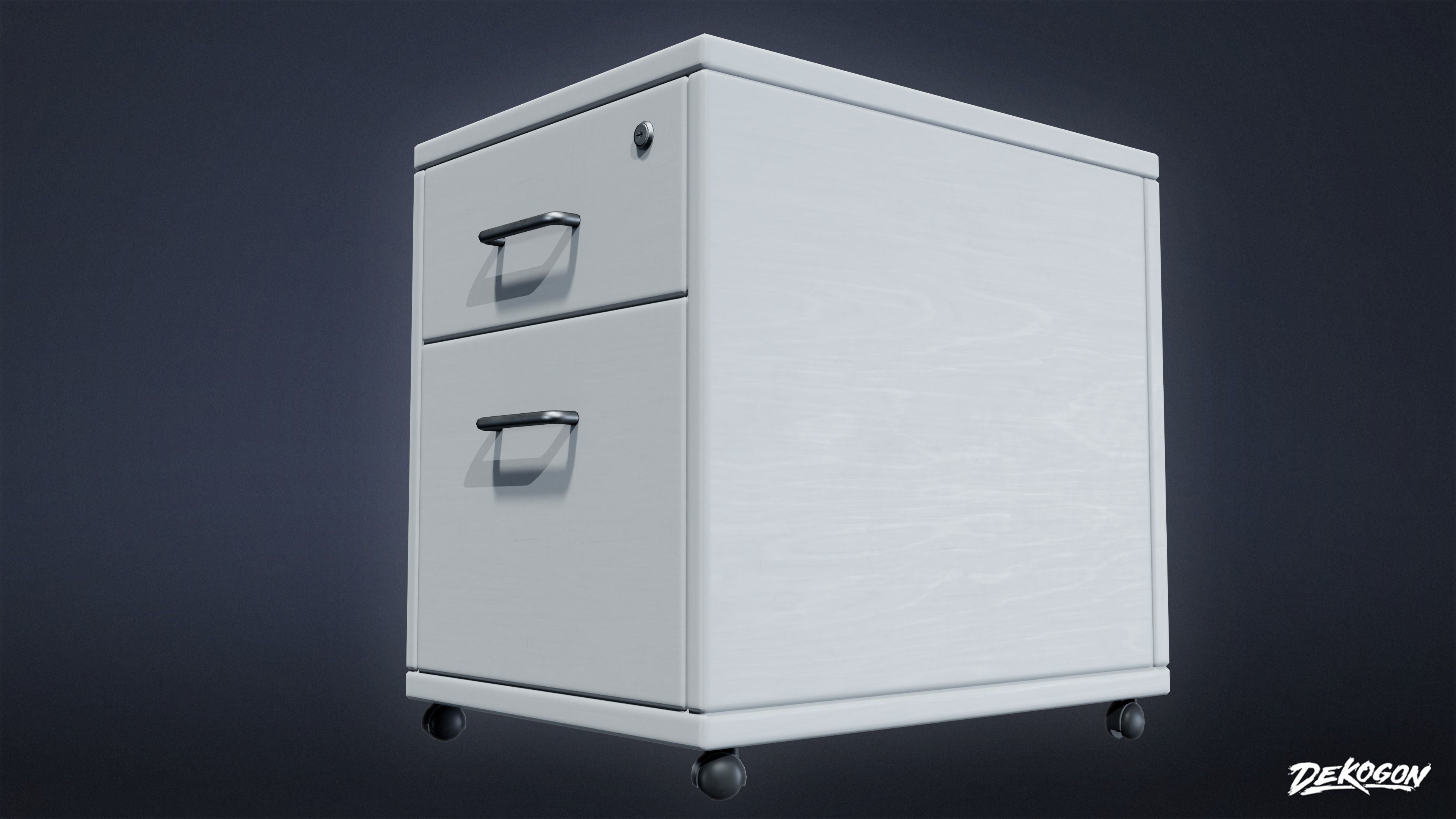 STUDIO OFFICES - Drawer 01 - LOW POLY Low-poly 3D model_6