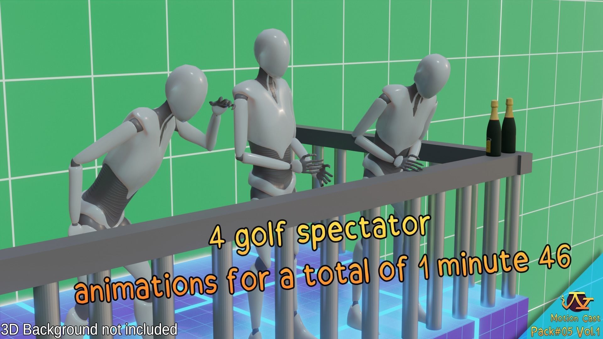 Golf animations - Motion Cast05 Vol1 3D model_7
