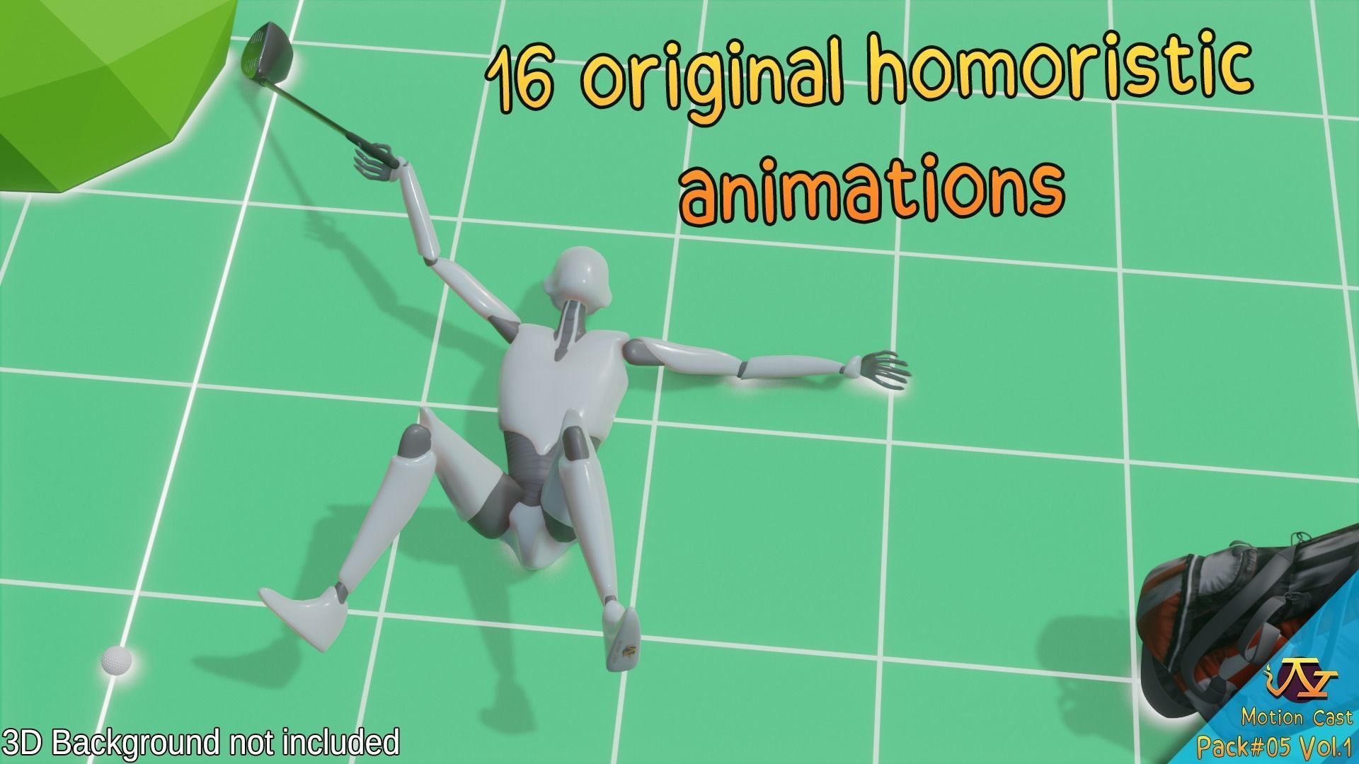 Golf animations - Motion Cast05 Vol1 3D model_8