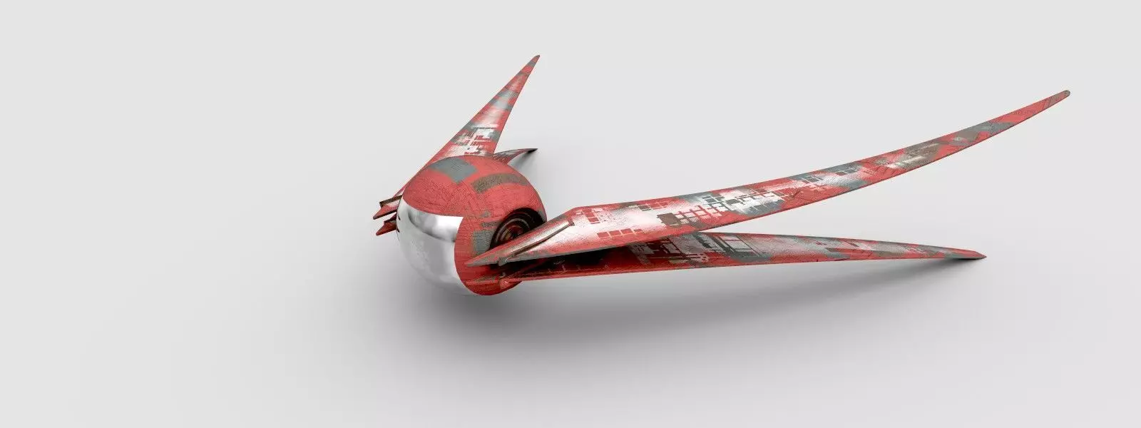 Sci-Fi Vehicle Low-poly 3D model_0