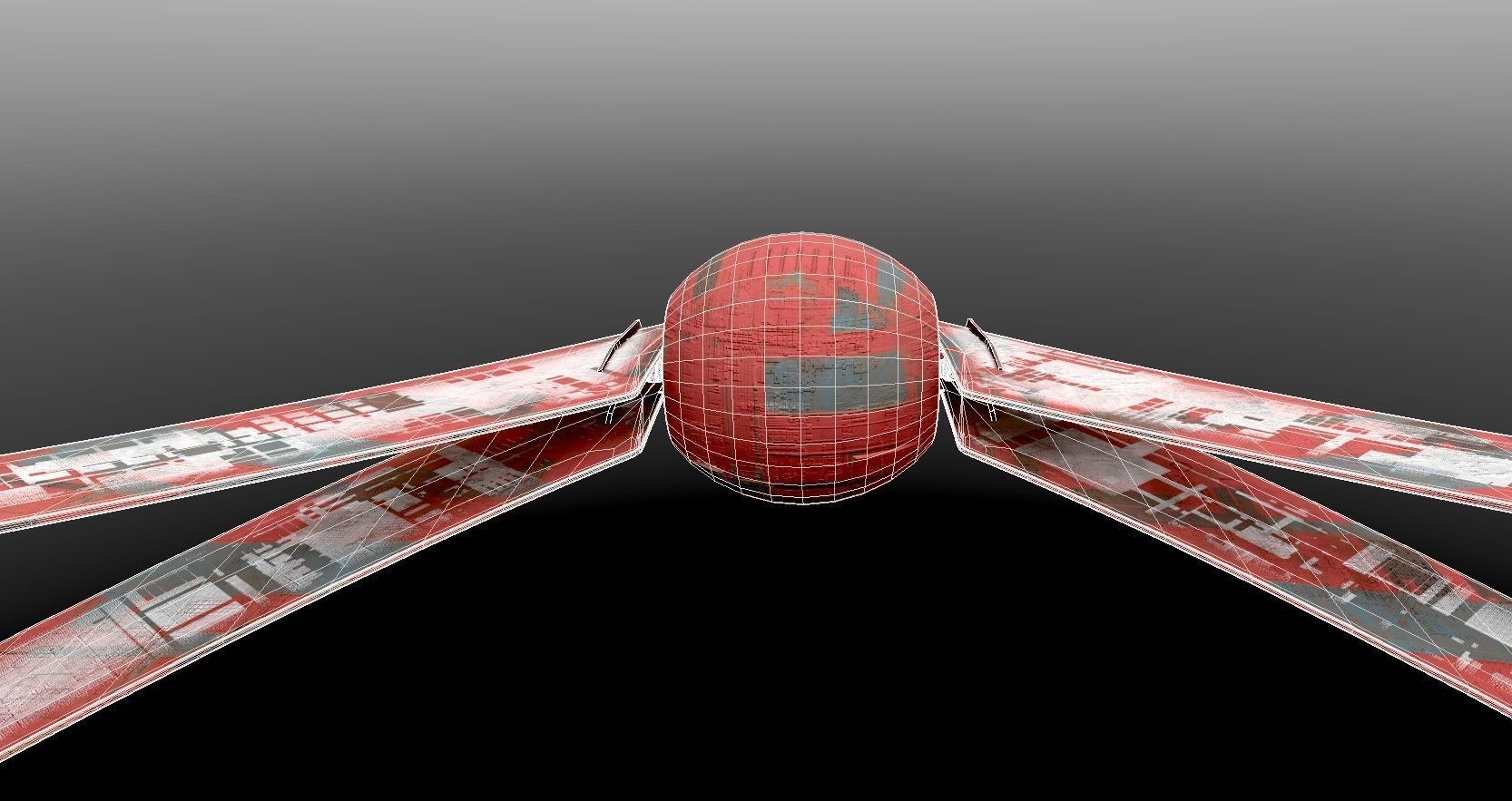 Sci-Fi Vehicle Low-poly 3D model_12