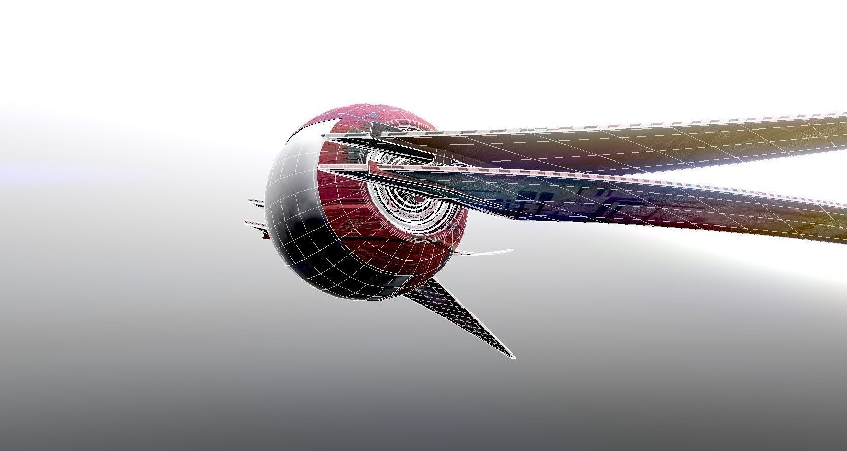 Sci-Fi Vehicle Low-poly 3D model_15