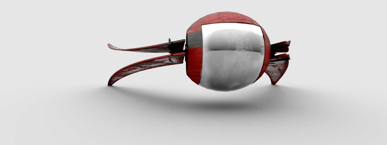 Sci-Fi Vehicle Low-poly 3D model_6