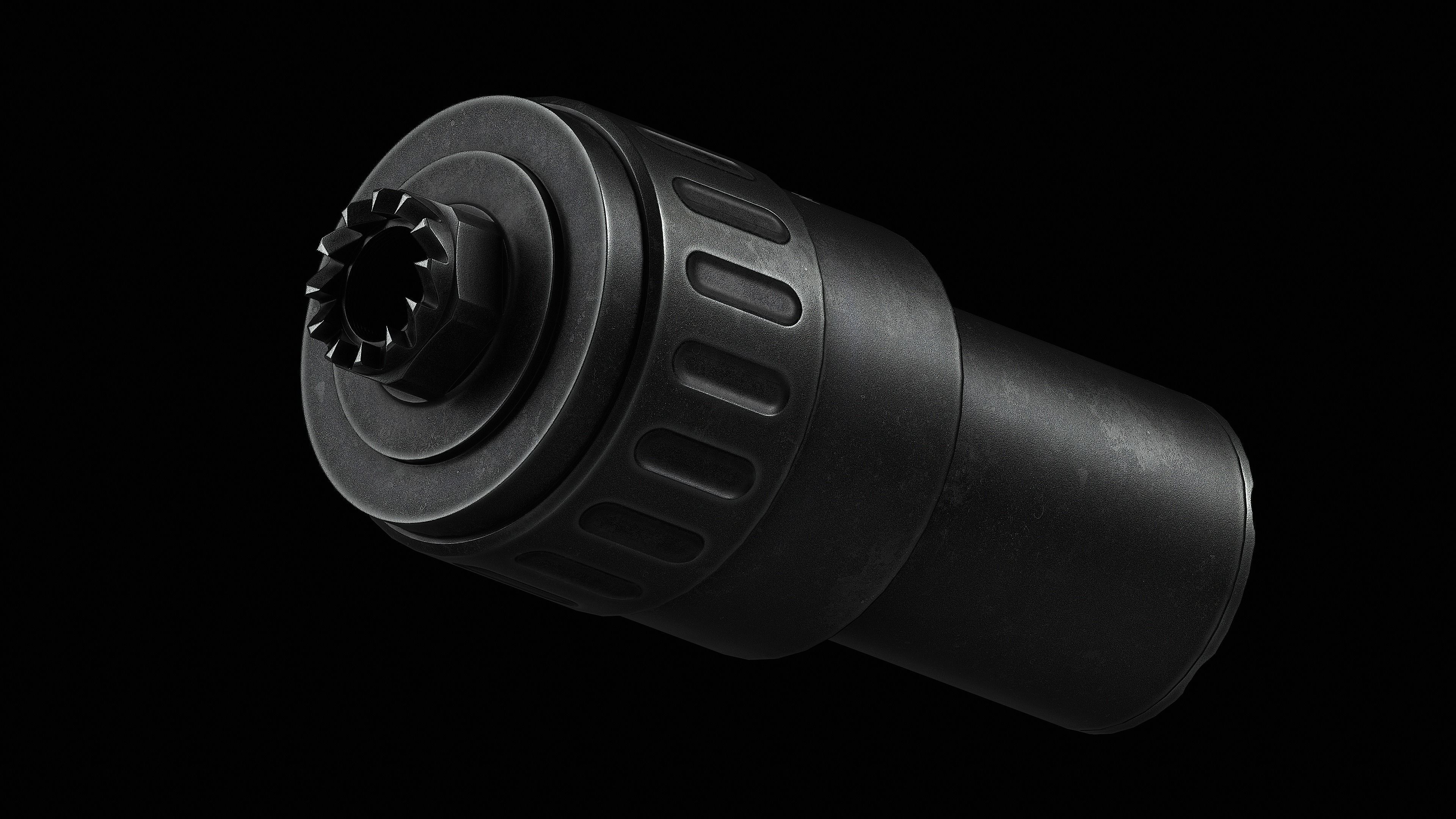 Delta-Tek MPI KP 9 9x19 flash hider Low-poly 3D model_3