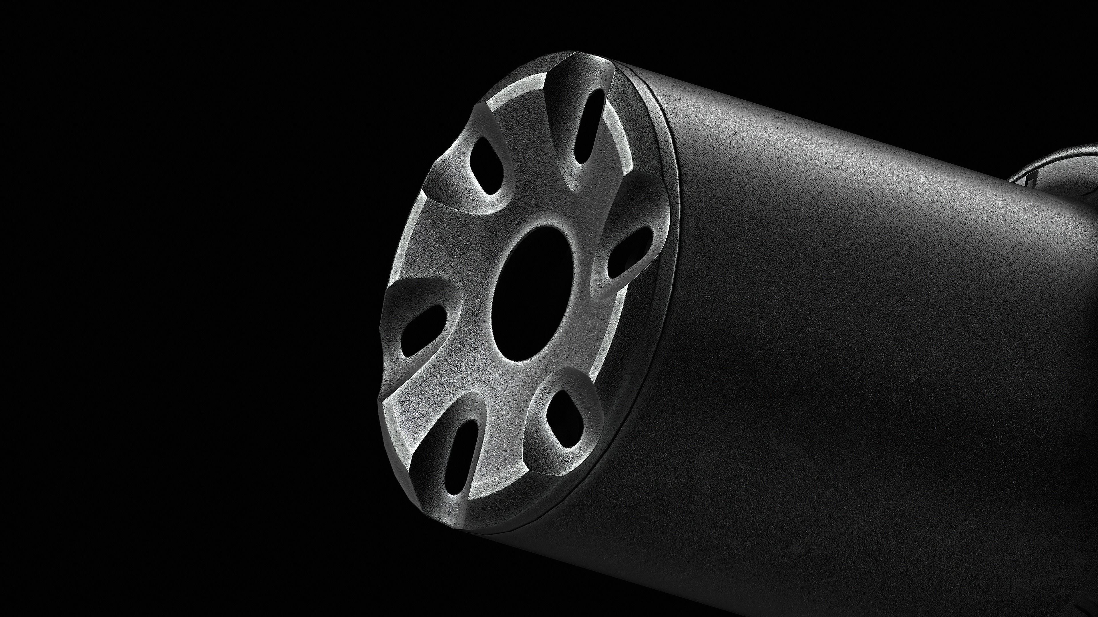 Delta-Tek MPI KP 9 9x19 flash hider Low-poly 3D model_6