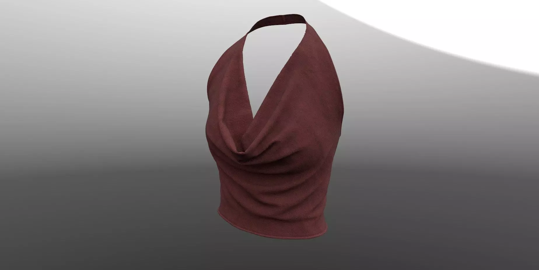 Female Top PBR 4k Low-poly 3D model_0