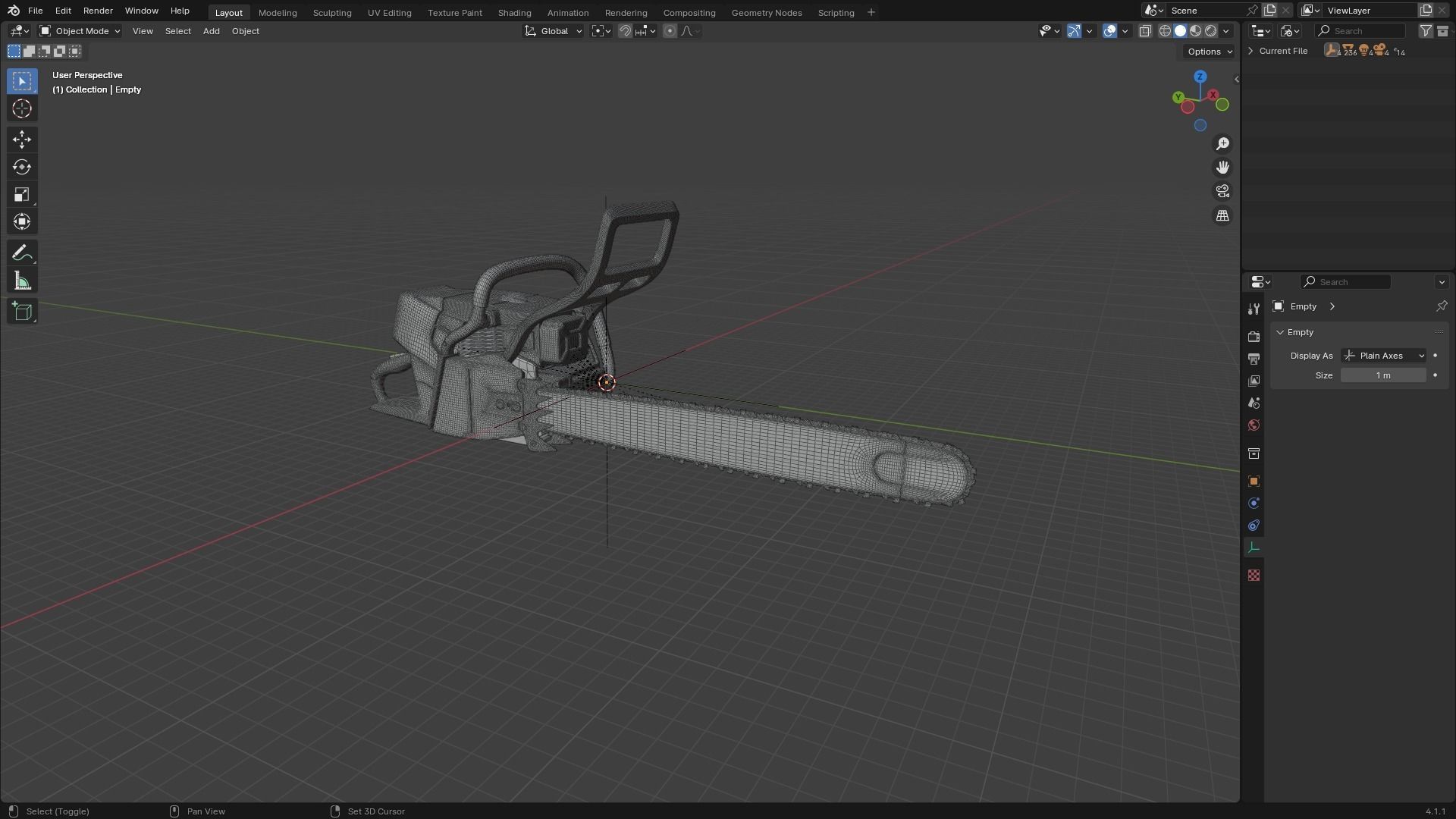 Chainsaw STIHL 3D model_32