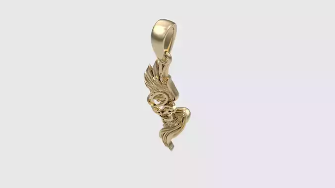 Intricate Winged Pendant JDBCo 3D print model