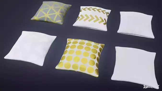 STUDIO OFFICES - Pillow 01 - LOW POLY