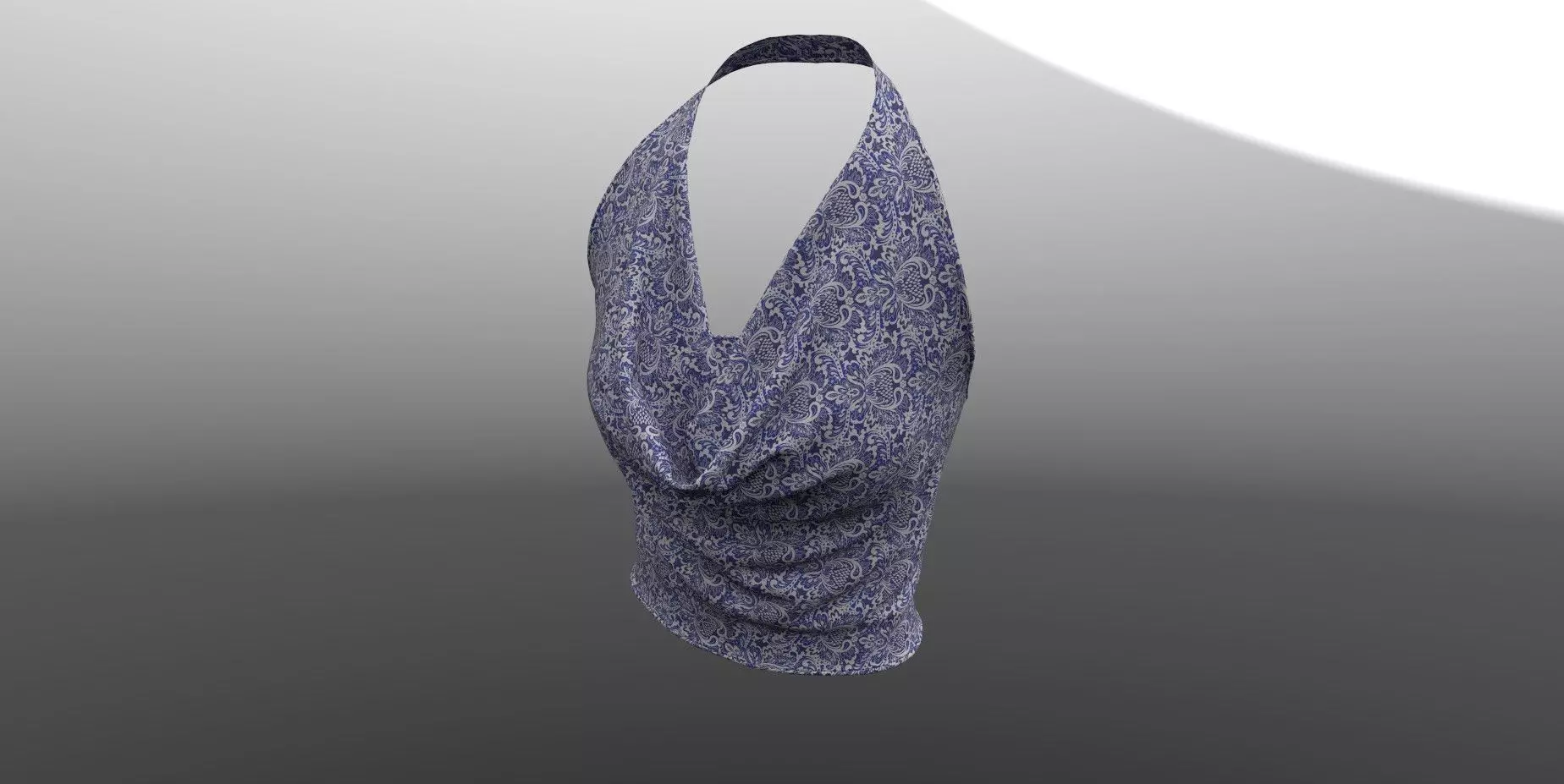 Female Top PBR 4k Low-poly 3D model_0