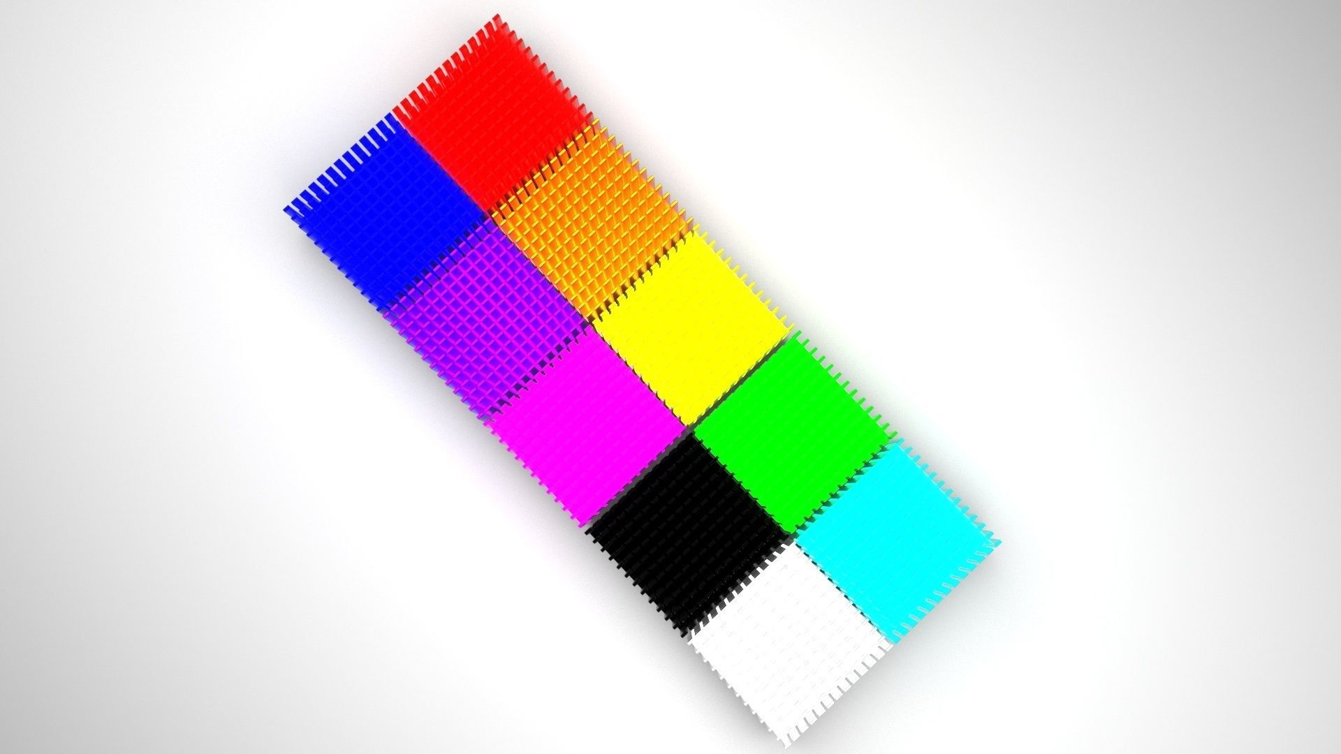 Colored Chipset Radiators Set 3D model_1