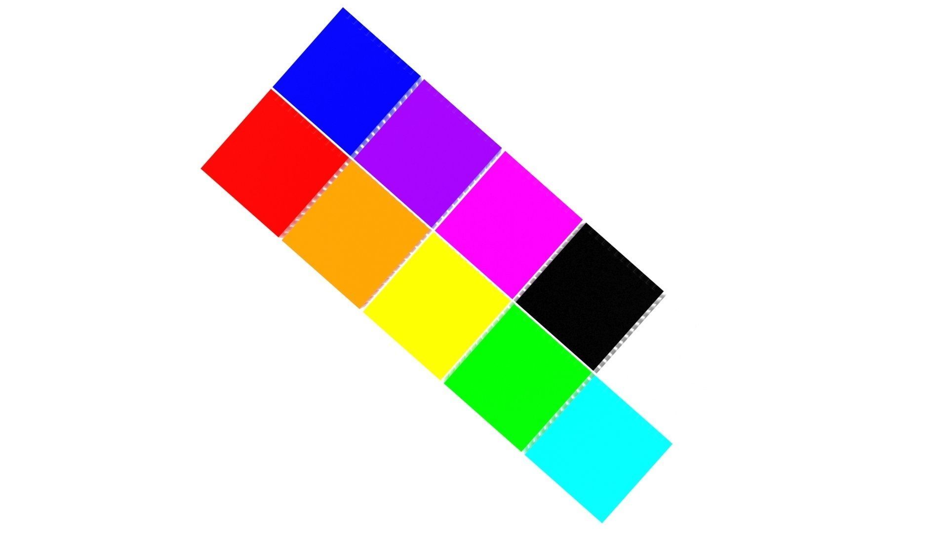 Colored Chipset Radiators Set 3D model_14