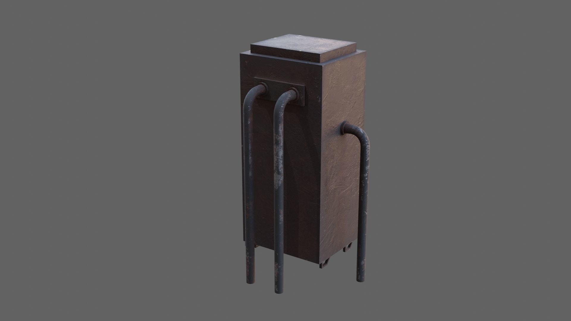 Electrical box Low-poly 3D model_5