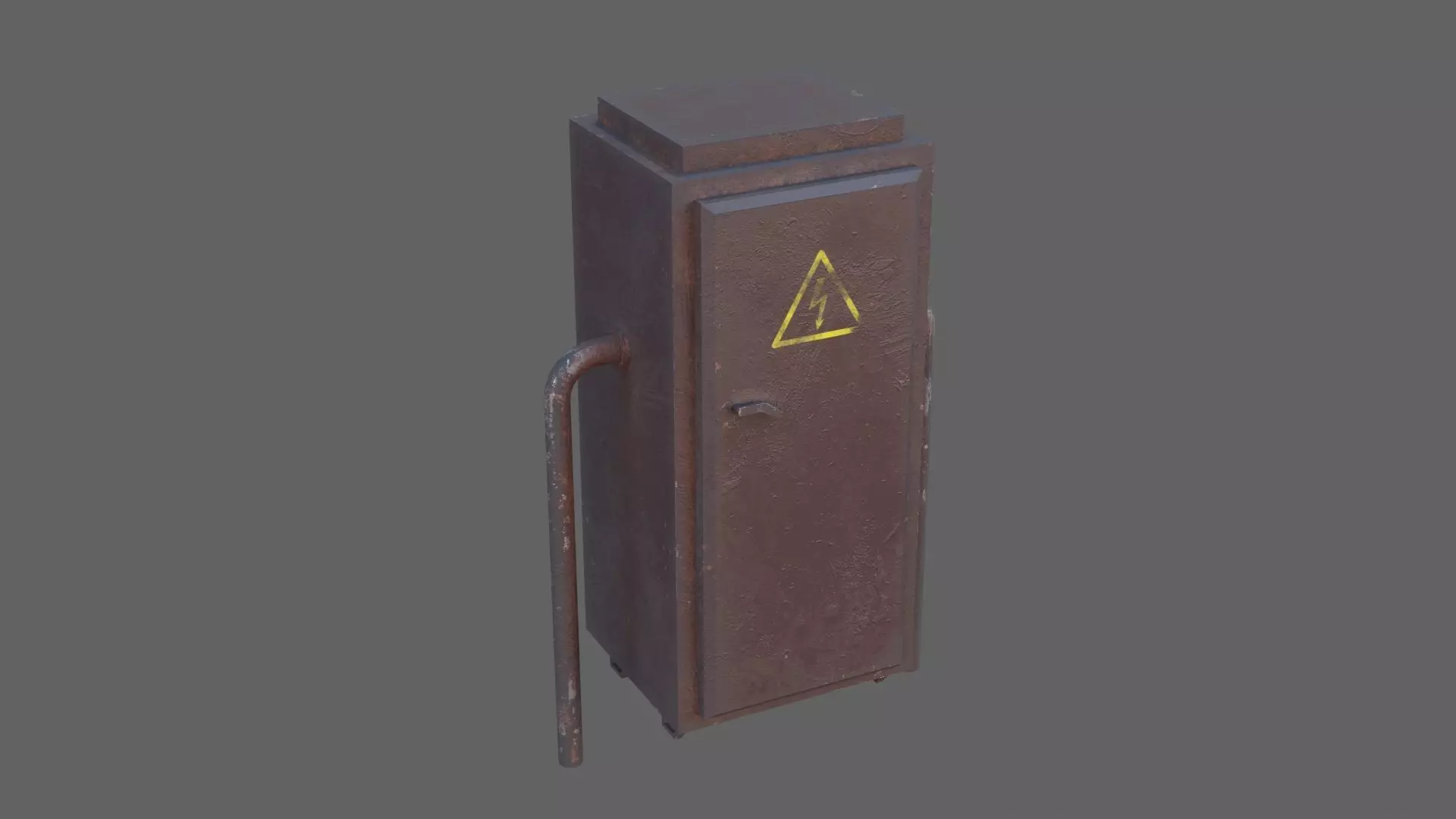 Electrical box Low-poly 3D model_0
