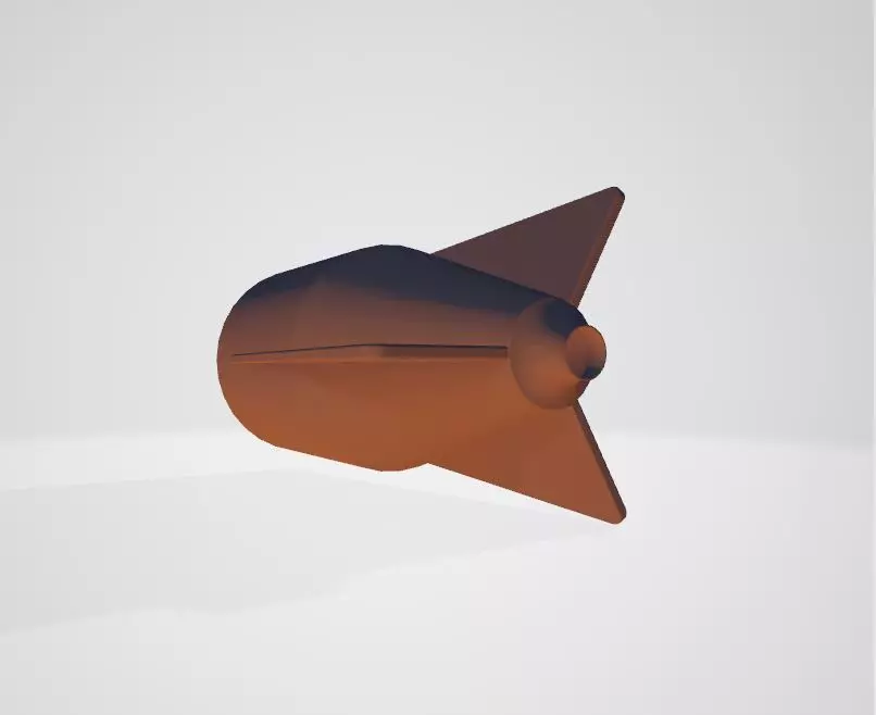 3D Model for Rocket Fins for a Kirks 1250mL Bottle 3D print model