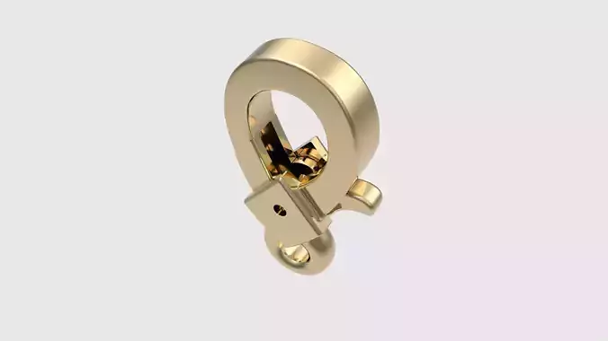 Modern Lock Pendant JDBCo Free 3D print model