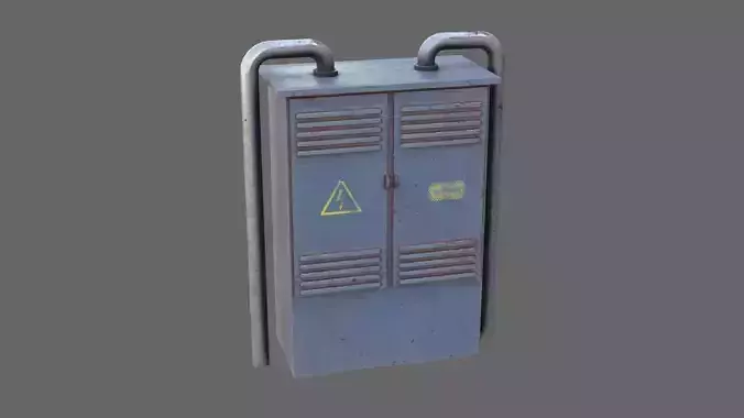 Electrical Box Low-poly 3D model