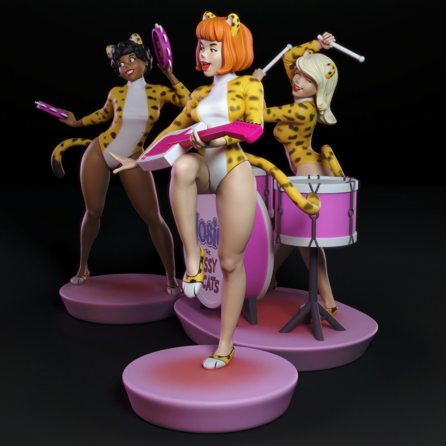 Josie and the Pussycats 3D print model_5