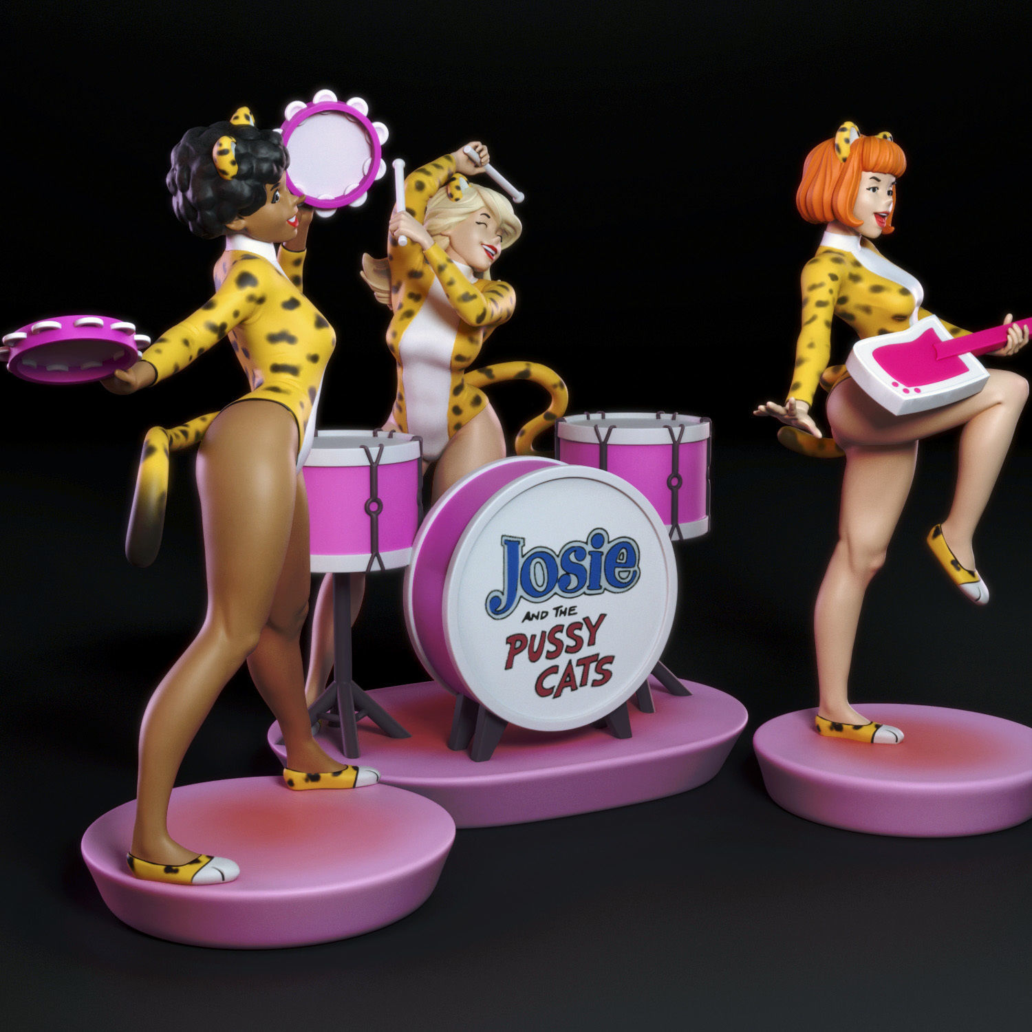 Josie and the Pussycats 3D print model_1