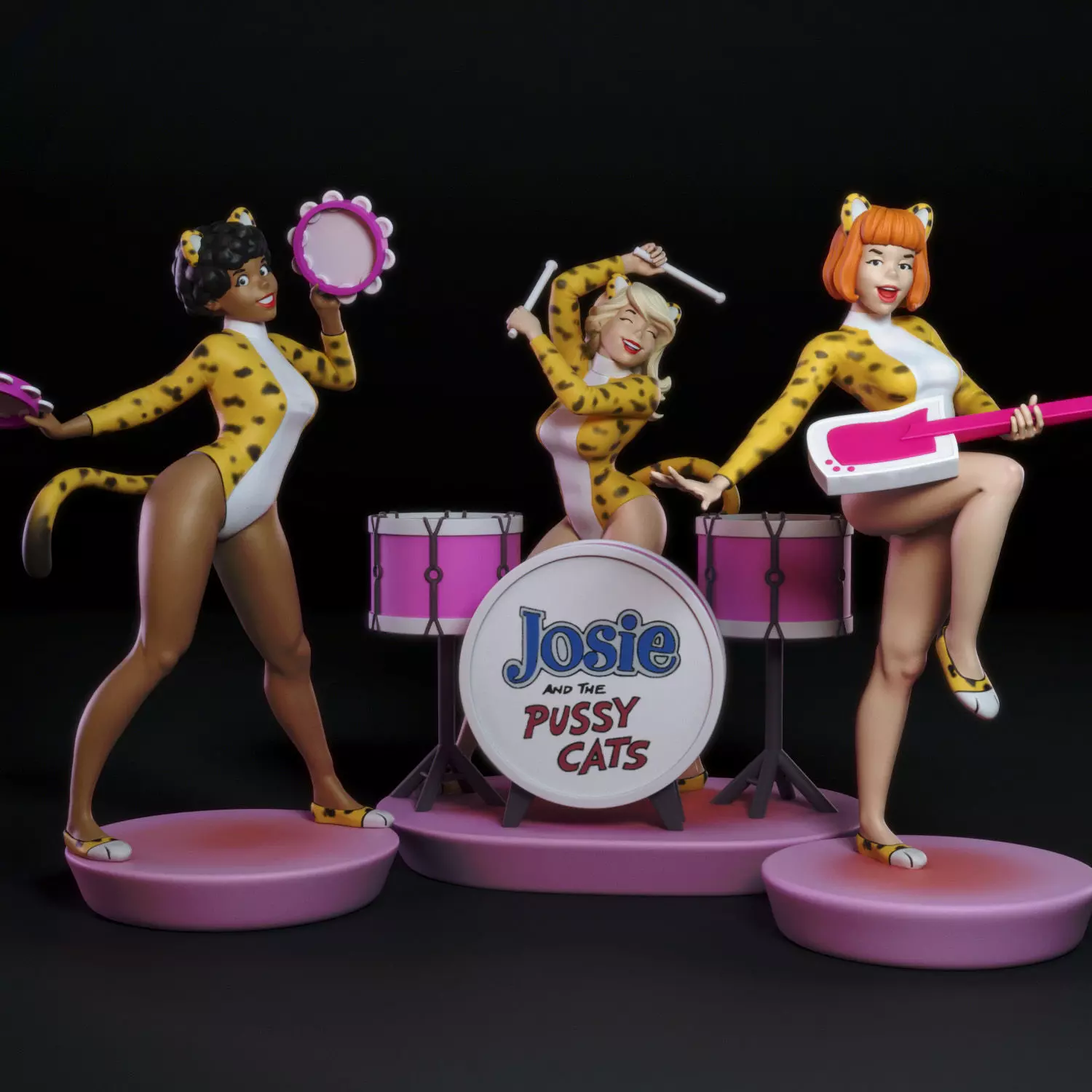 Josie and the Pussycats 3D print model_0
