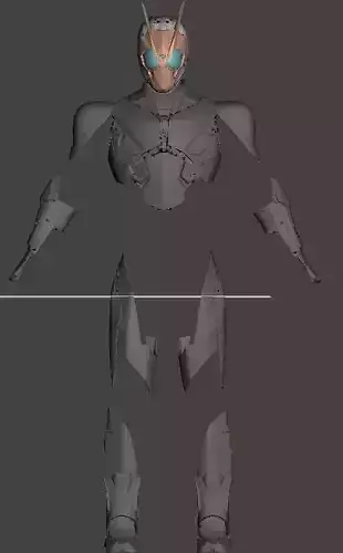 Kamen rider zero one cosplay suit 3d print stl 01 3D print model