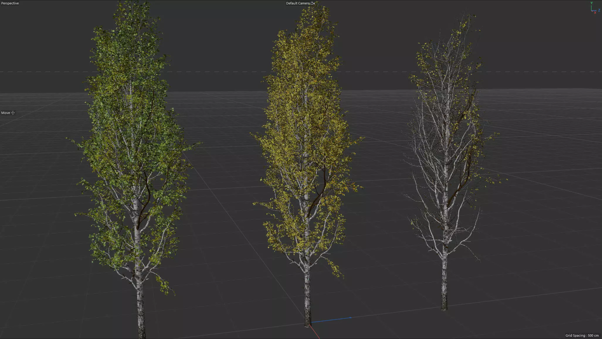 High quality Aspen tree 04 3D model