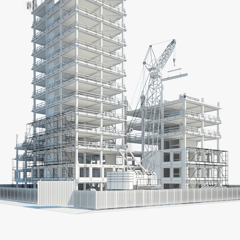  Construction Building site 3D model_4