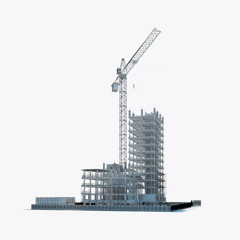  Construction Building site 3D model_0