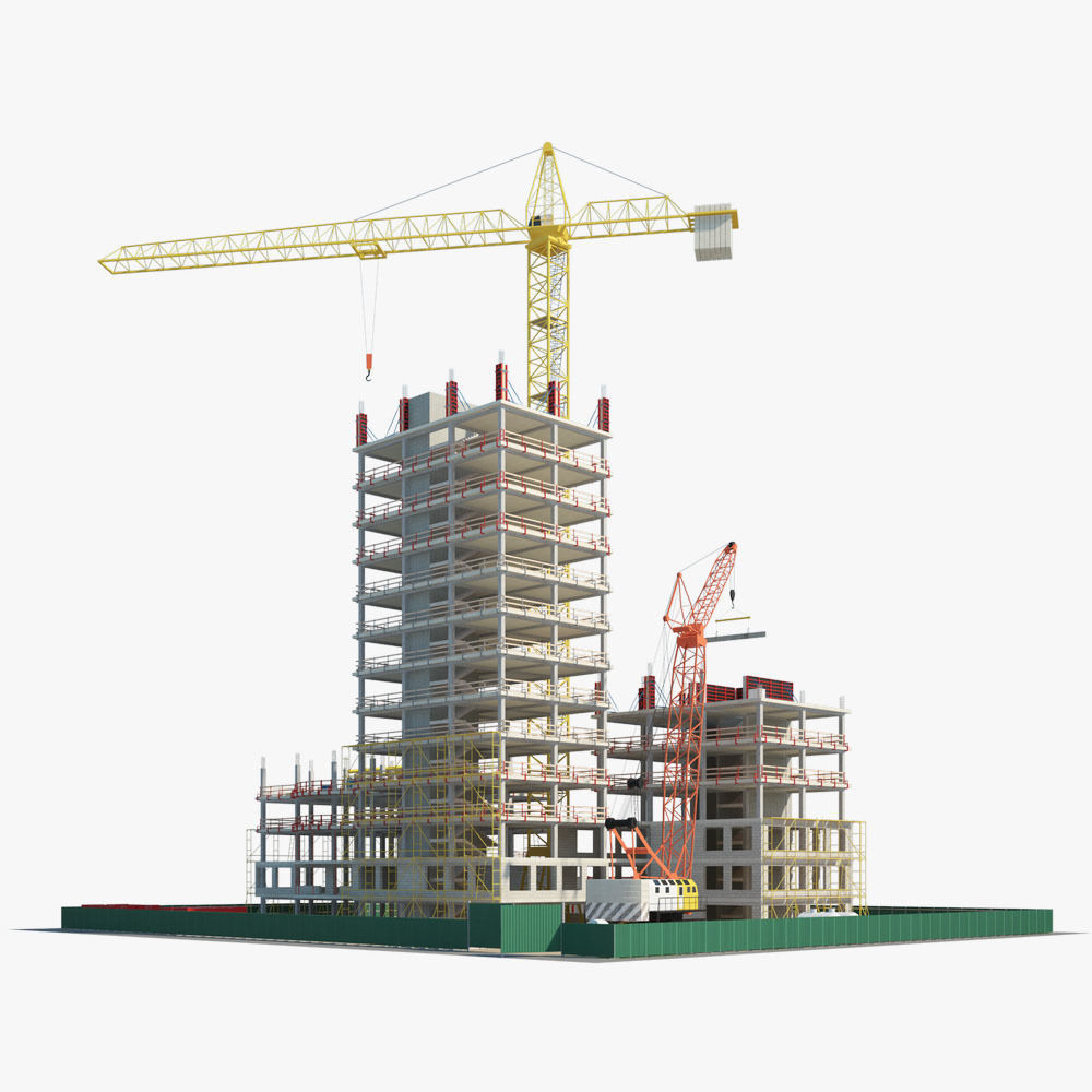  Construction Building site 3D model_2