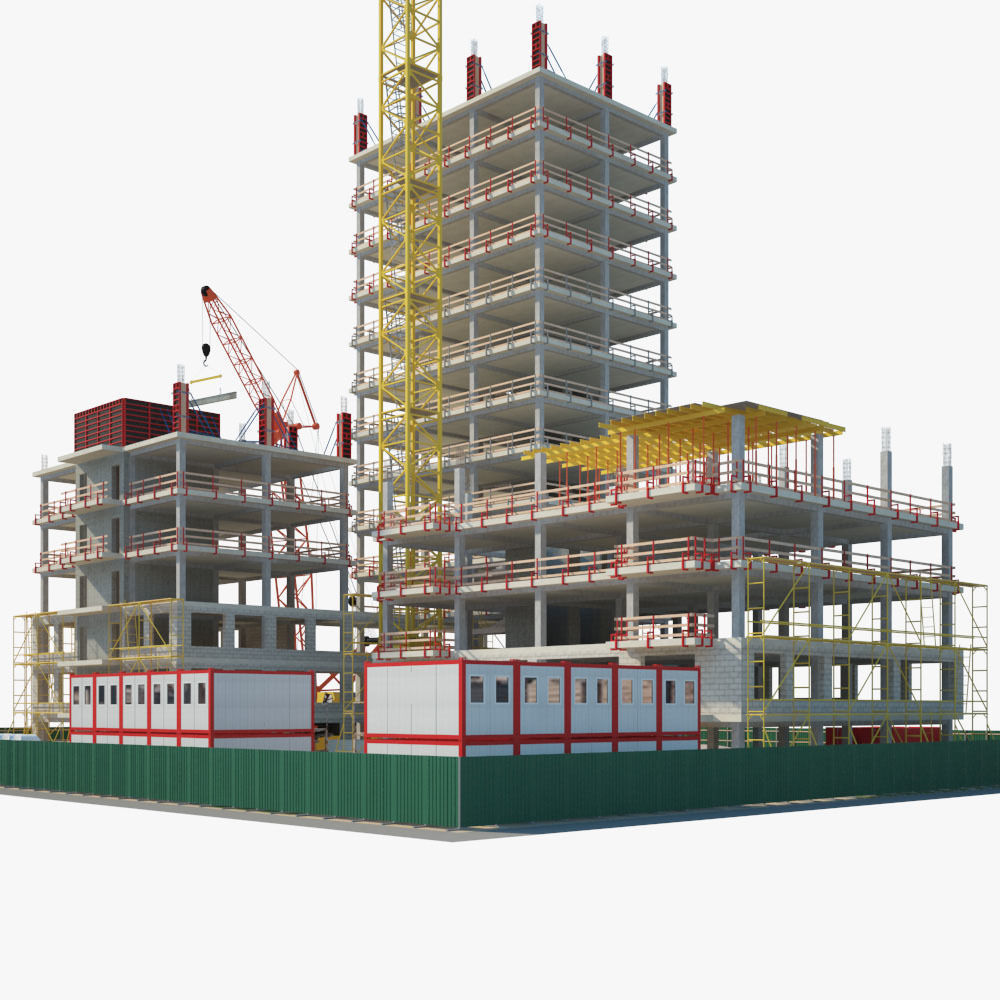  Construction Building site 3D model_8