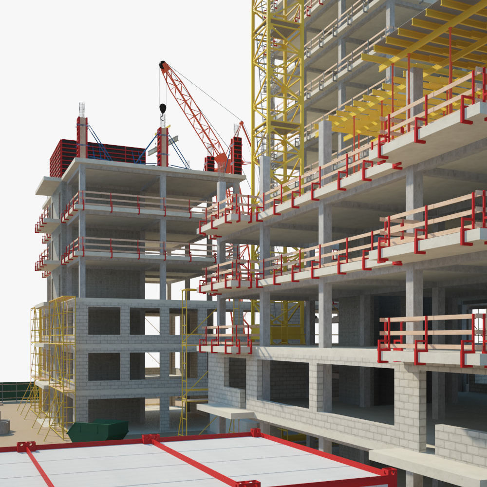  Construction Building site 3D model_7