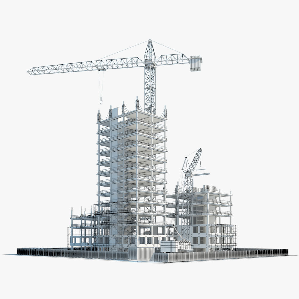  Construction Building site 3D model_11