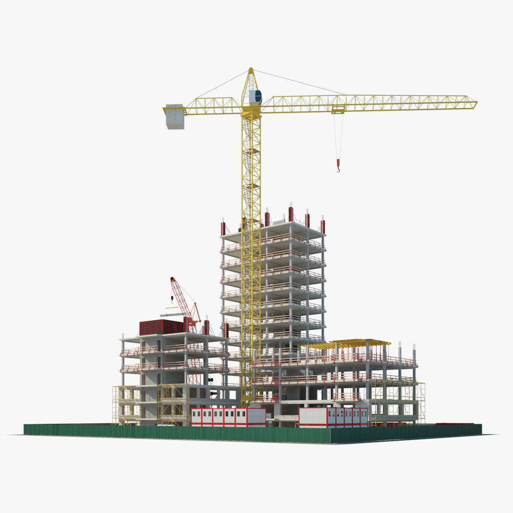  Construction Building site 3D model_1