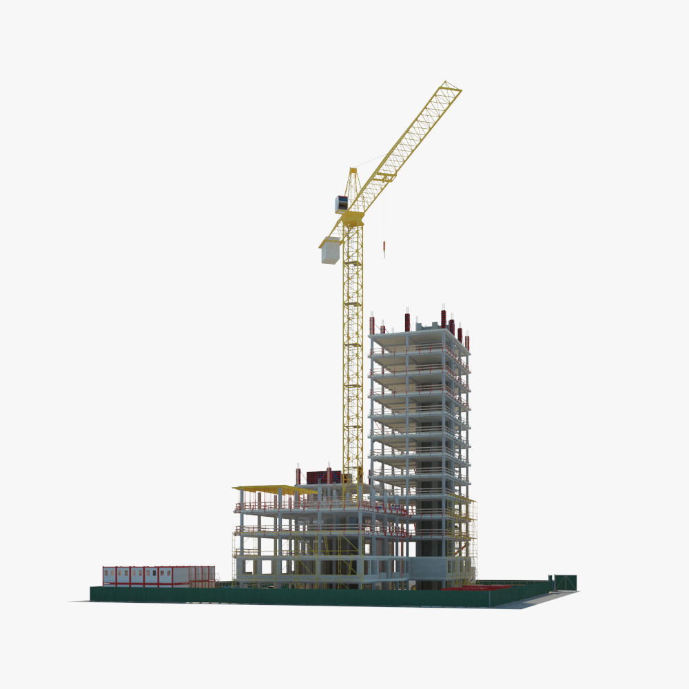  Construction Building site 3D model_3