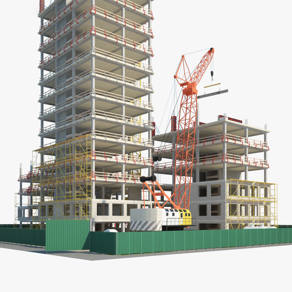  Construction Building site 3D model_9