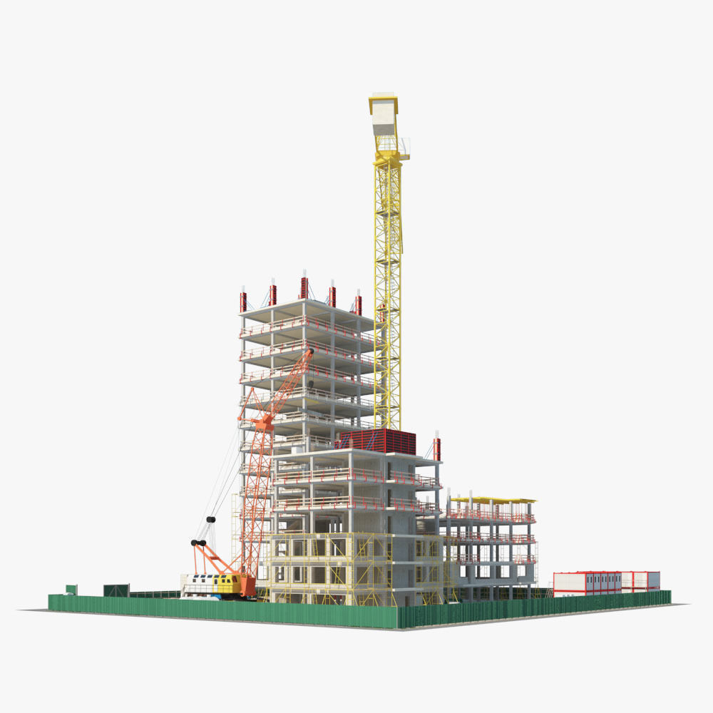  Construction Building site 3D model_10