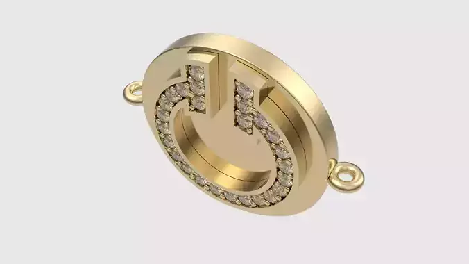 Geometric Circle Pendant JDBCo 3D print model