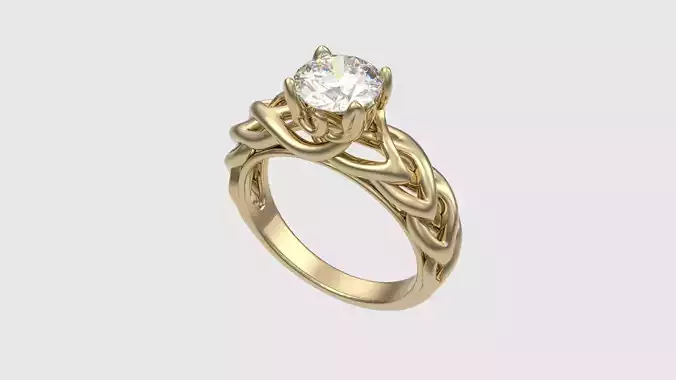 Intricate Celtic Knot Ring JDBCo 3D print model