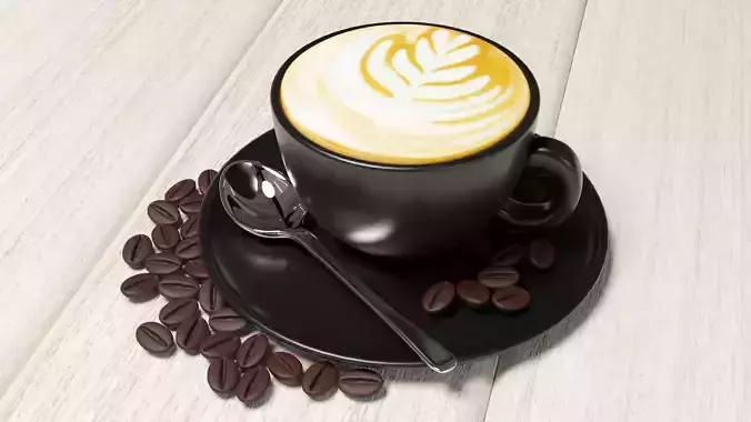 Cappuccino 001 3D model