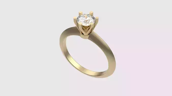 Classic Style Engagement Ring JDBCo 3D print model