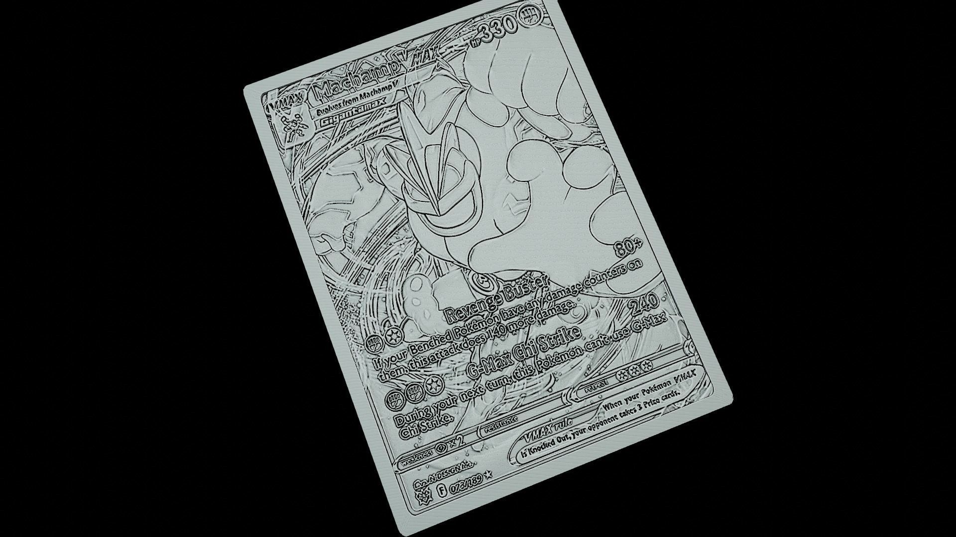 MACHAMP V MAX POKEMON 3D print model_2