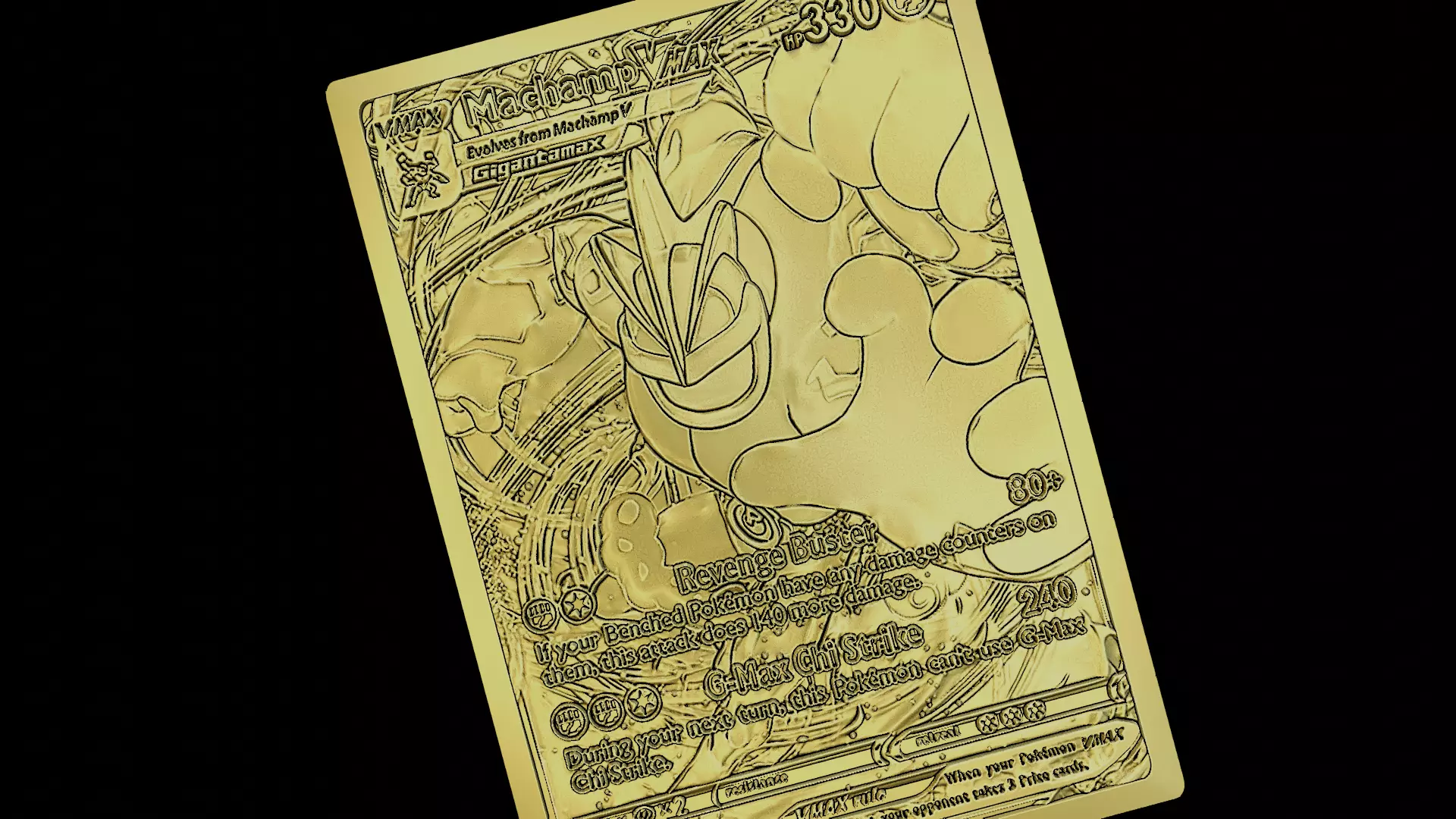 MACHAMP V MAX POKEMON 3D print model_0