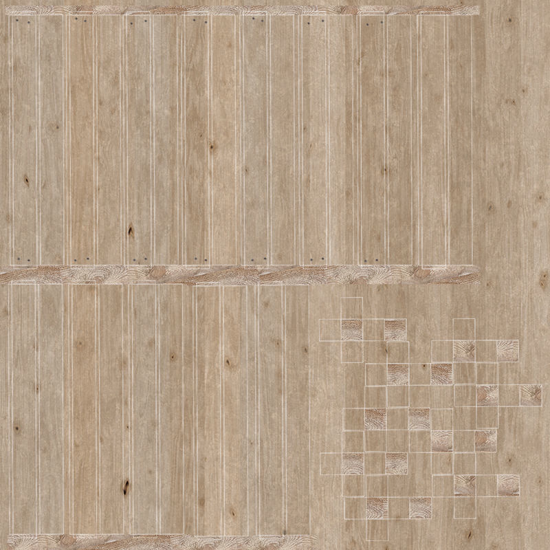 Wooden Warehouse Palette 3D model_12