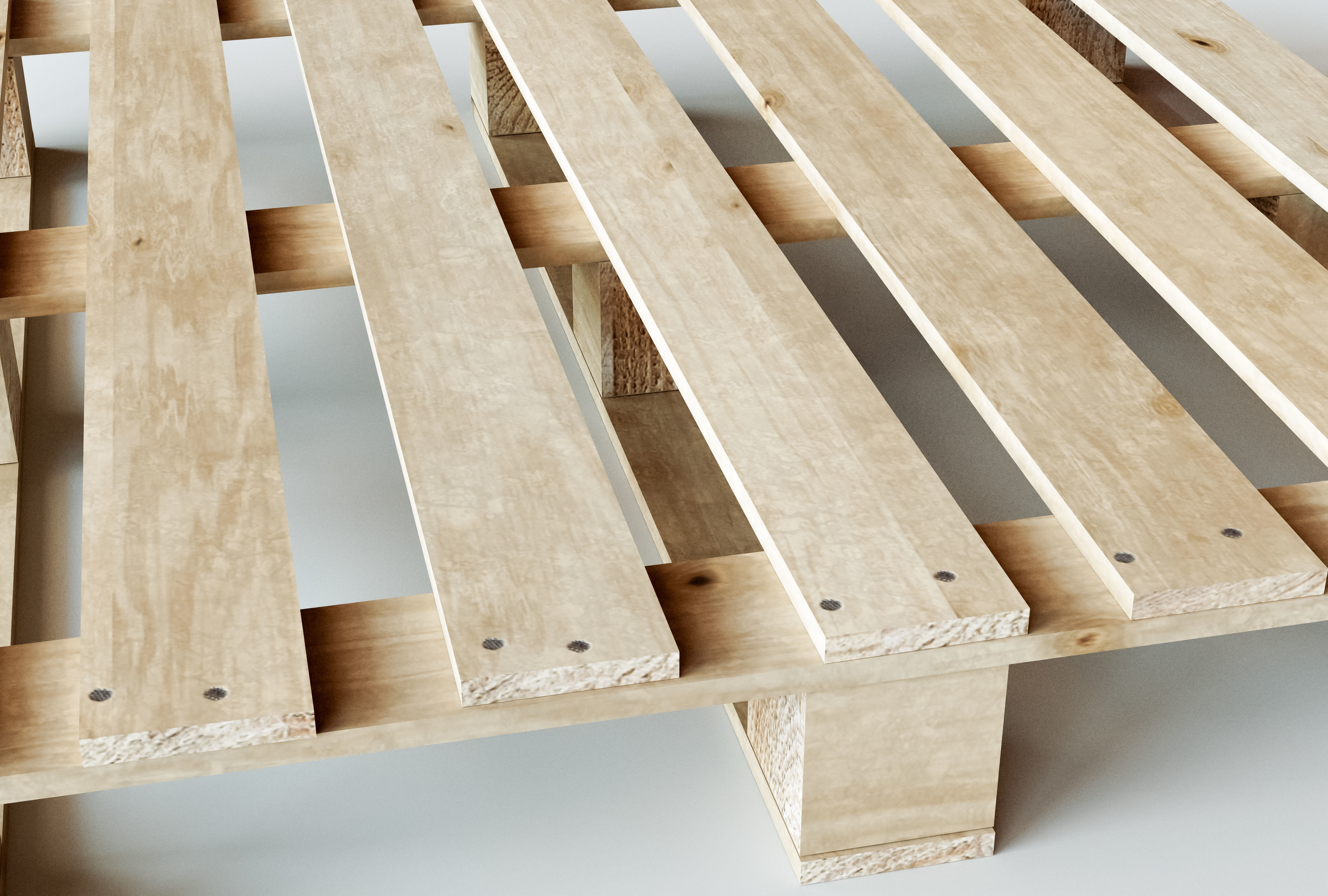 Wooden Warehouse Palette 3D model_5