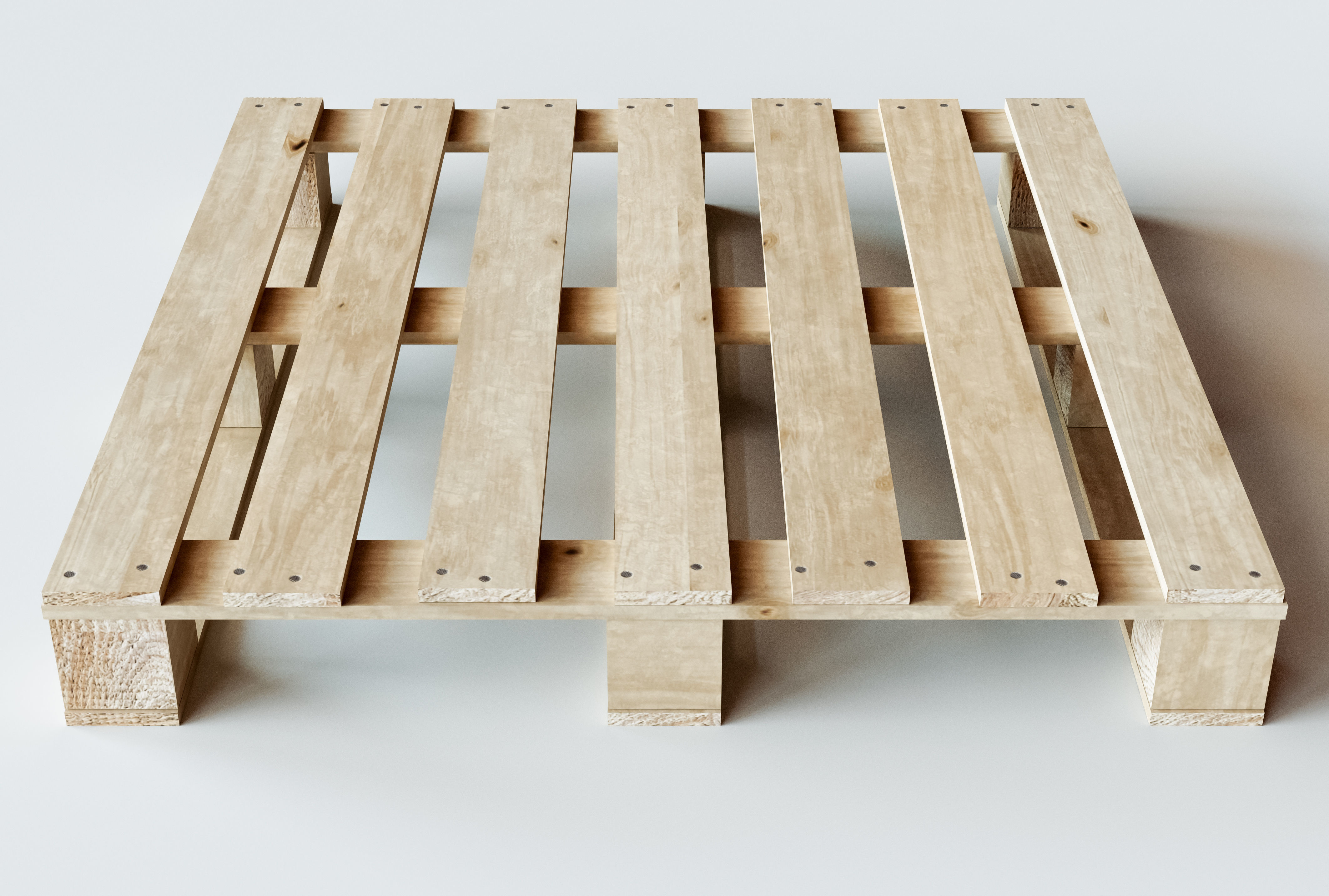 Wooden Warehouse Palette 3D model_1